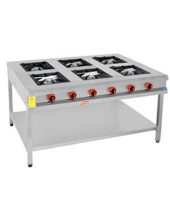 6 Ring Footed Base Shelf Gas Restaurant Cooker 6 Ring Footed Base Shelf Gas Restaurant Cooker