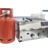 Commercial LPG Gas Fryer 10 Litre Table Top Chips Fryer Countertop Chips Fryer with flame failure device Commercial LPG Gas Fryer 10 Litre Table Top Chips Fryer Countertop Chips Fryer with flame failure device