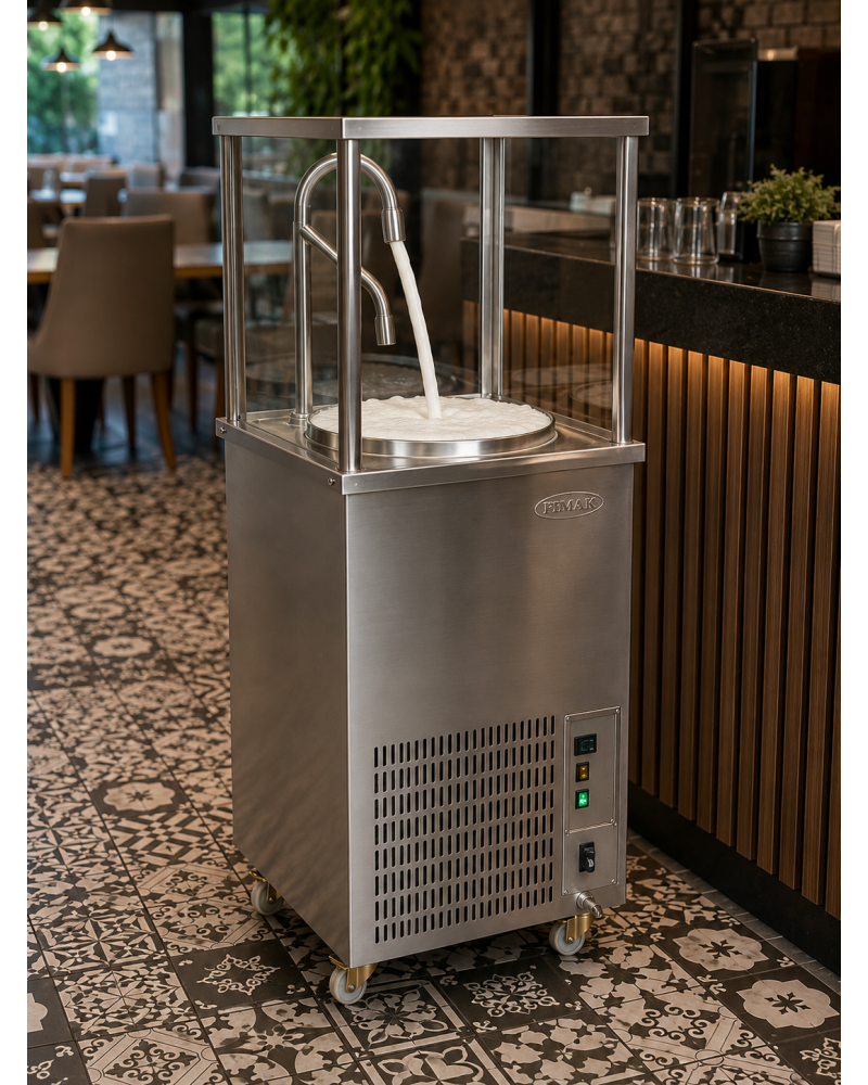 Commercial Chilled Ayran Machine – 50 Litre Professional Buttermilk Cooler