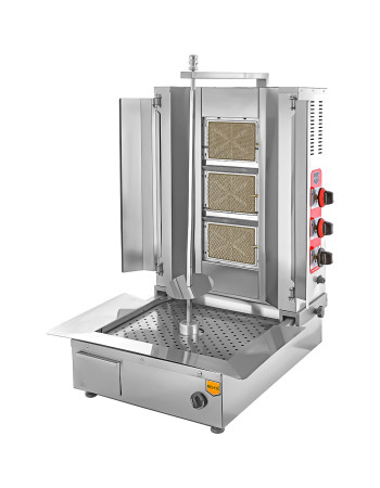 3 Radian Bottom Motor Gas (CE) Doner Kebab Cooker 3 Radian Bottom Motor Gas (CE) Doner Kebab Cooker
