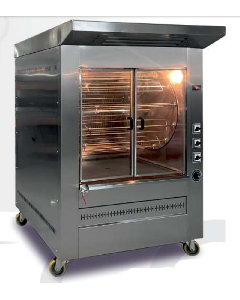 Pimak Vertical Type Coal Drum Chicken Machine, 12 Skewers / 96 Chicken Pimak Vertical Type Coal Drum Chicken Machine, 12 Skewers / 96 Chicken