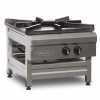 Big Flame Gas Stock Pot Hob Double Burner 10750 kCal Commercial 600 Series