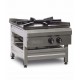 Big Flame Gas Stock Pot Hob Double Burner 10750 kCal Commercial 600 Series