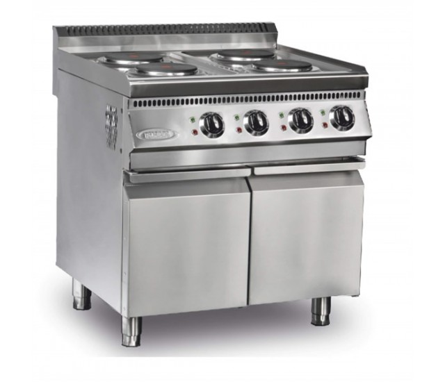4 Burner Cooker Boiling Top 8 kW Electric 700 Series Tall