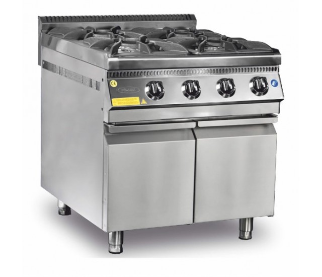 4 Burner Cooker Boiling Top 28 kW Gas 900 Series Tall