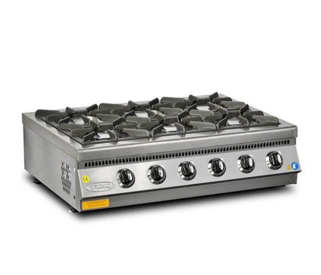 6 Burner Cooker Boiling Top 42 kW Gas 700 Series