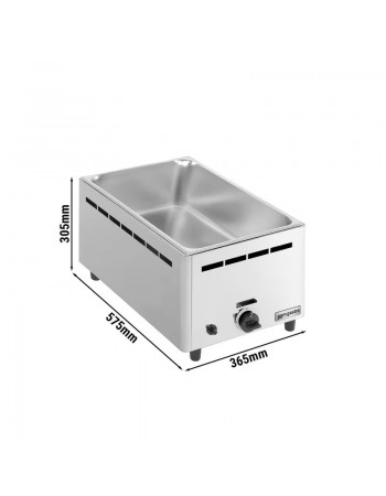 Commercial Gas Bain Marie – Tabletop GN 1/1 150 mm – Stainless Steel