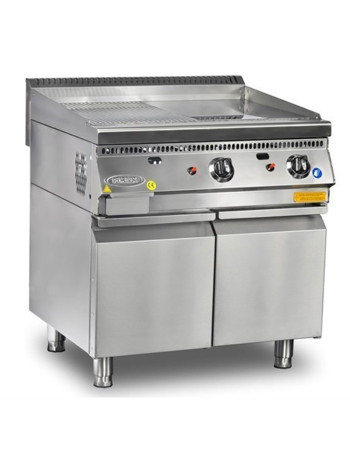 80 Cm Commercial Table-top Griddle Smooth / Ribbed Surface Hot Plate Griddle Tall 700 Series