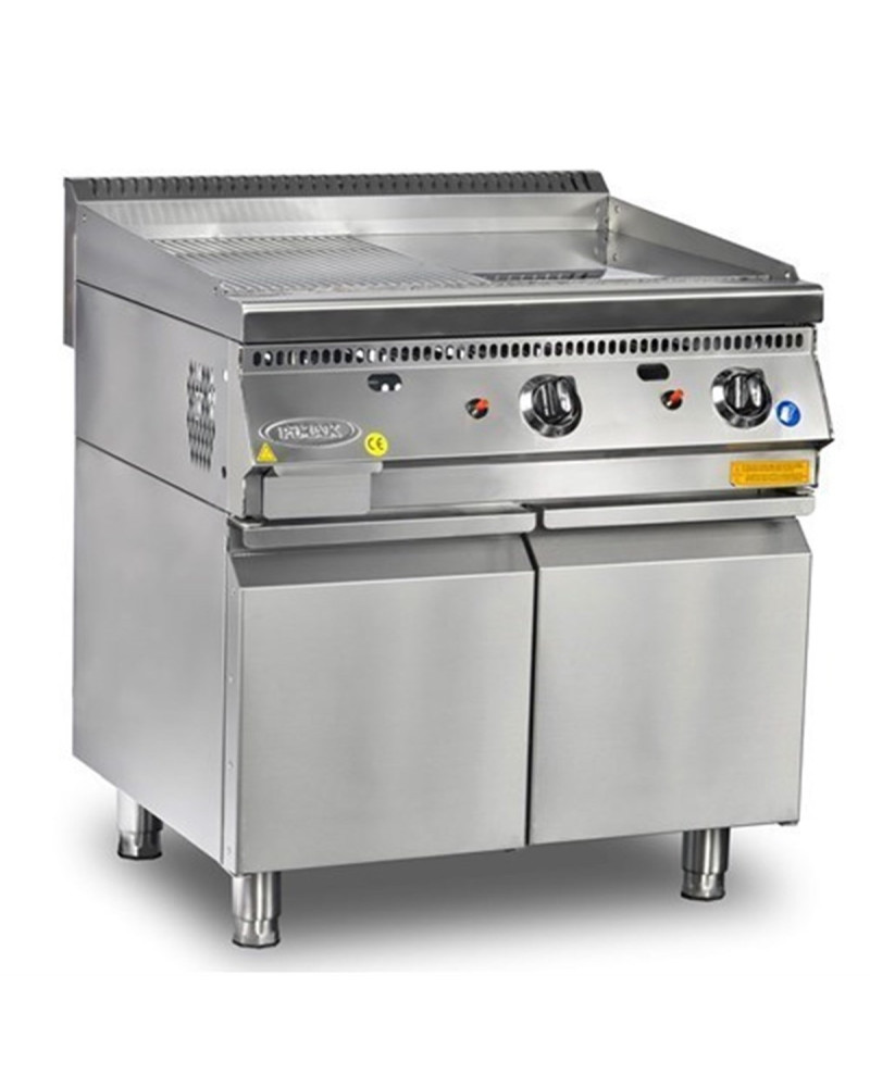 80 Cm Commercial Table-top Griddle Smooth / Ribbed Surface Hot Plate Griddle Tall 700 Series
