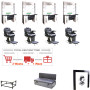 Complete Barber Furniture Set Chair | Wall Unit | Waiting Couch | Reception Desk Complete Barber Furniture Set Chair | Wall Unit | Waiting Couch | Reception Desk