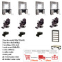 Complete Barber Furniture Set Chair | Wall Unit | Waiting Couch | Reception Desk Complete Barber Furniture Set Chair | Wall Unit | Waiting Couch | Reception Desk