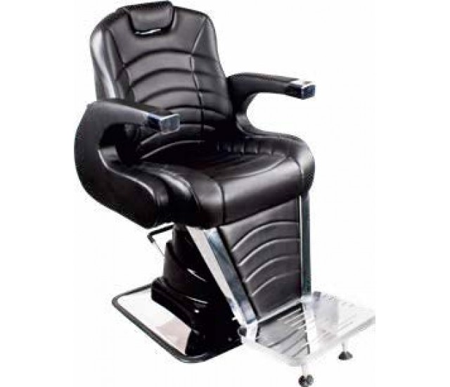 Chaise de barbier de salon, fabriquée en Turquie Chaise de coupe de cheveux professionnelle inclinable hydraulique de coiffure Chaise de coiffure pivotante réglable en hauteur