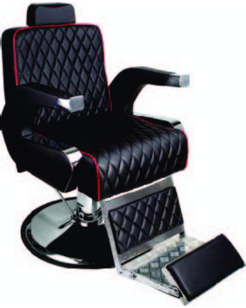 Chaise de barbier de salon, fabriquée en Turquie Chaise de coupe de cheveux professionnelle inclinable hydraulique de coiffure Chaise de coiffure pivotante réglable en hauteur