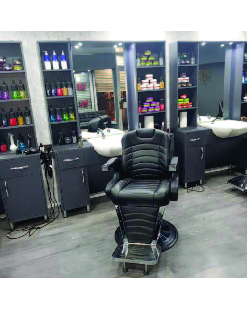 Salon Barber Chair, Made in Turkey Hydraulic Reclining Beauty