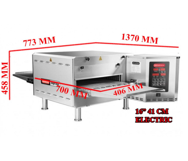 Pizza Oven 16" 41 CM Conveyor Pizza Oven Electric