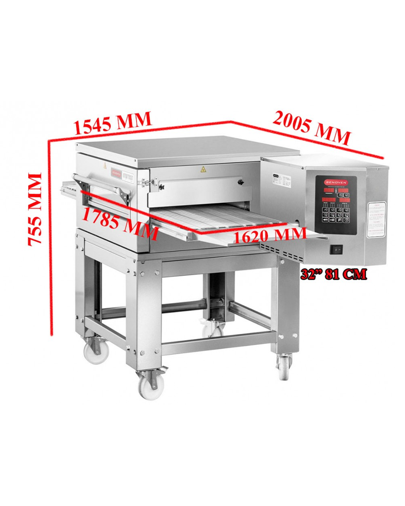 Forno pizza 32 "81 CM Conveyor Pizza Oven ELETTRICO Forno pizza 32 "81 CM Conveyor Pizza Oven ELETTRICO