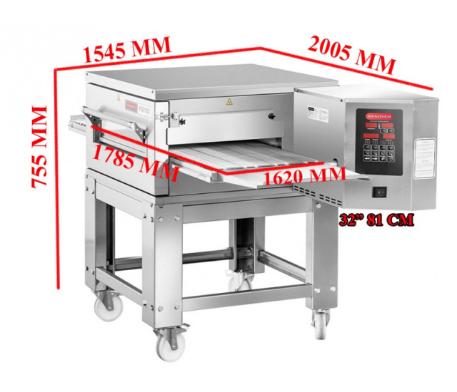 Pizza Oven 32" 81 CM Conveyor Pizza Oven GAS