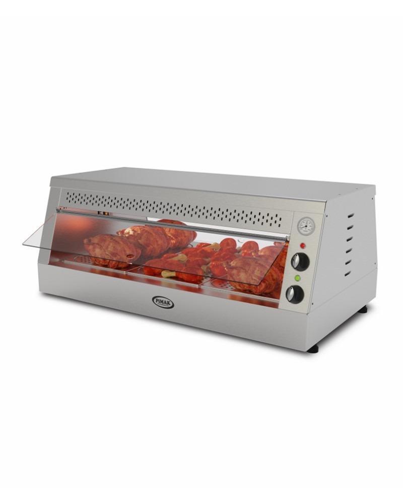 Counter Hot Deli Display Hot Chicken Display Unit 15-20 Chicken Capacity
