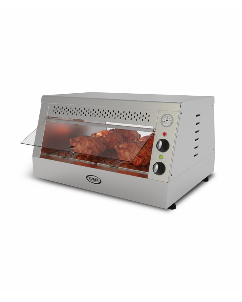Counter Hot Deli Display Hot Chicken Display Unit 10-15 Chicken Capacity