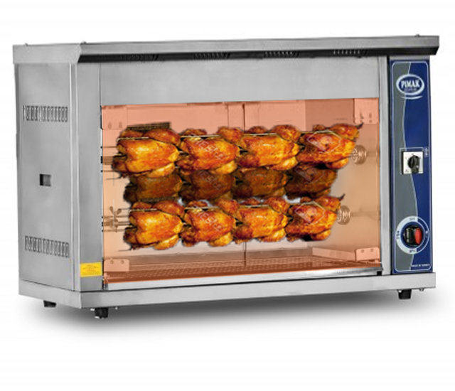 Chicken Rotisserie With Display 50 Chicken Capacity
