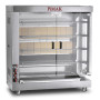 Chicken Rotisserie Oven with Hand Crank | Commercial Gas Rotisserie – 4 Skewers, 20 Chicken Capacity