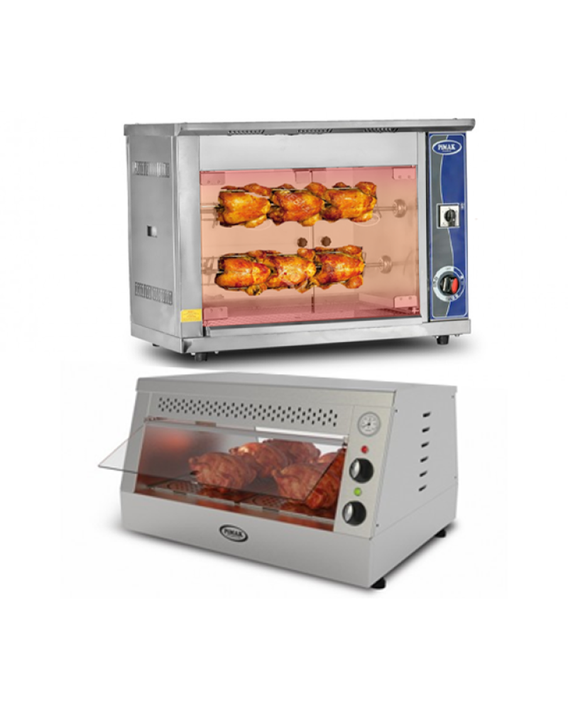 Chicken Rotisserie 6 Chicken Capacity Chicken Rotisserie oven with hot display unit the capacity of 15