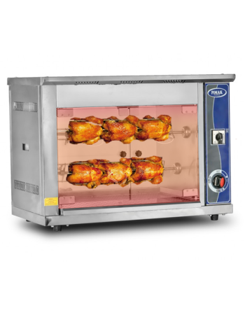 Commercial Chicken Rotisserie Oven 6 Chicken Capacity Single phase