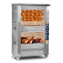 Chicken Rotisserie with Hot Display | Gas & Electric Commercial Rotisserie – 5 Skewers, 20 Chicken Capacity