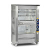 Chicken Rotisserie with Hot Display | Gas & Electric Commercial Rotisserie – 5 Skewers, 25 Chicken Capacity