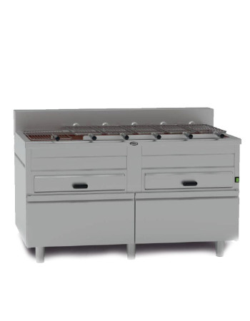 Chicken Wings Automatischer Holzkohlegrill 6 Spieße 2 Schubladen