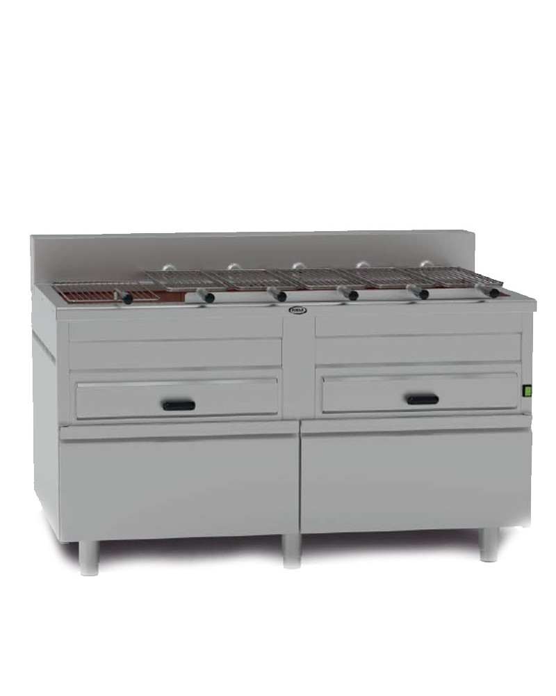 Chicken Wings Automatischer Holzkohlegrill 6 Spieße 2 Schubladen