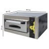Pizza Oven Commercial Pizza Oven 4X24 Cm Single Deck Professional Pizza Oven