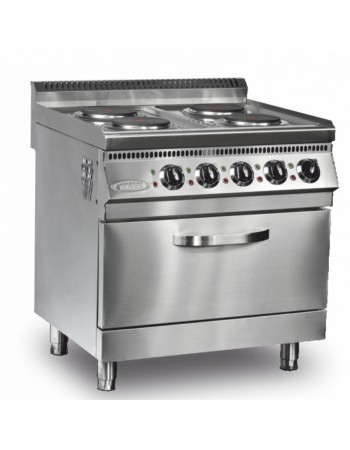 TURCO Commercial Electric Range Cooker 4+1 | Professional Electric Cooker