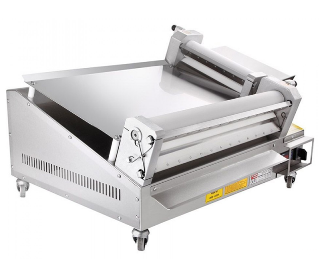 Pizza Dough Roller HORIZONTAL 2 Rollers Dough Roll Out Machine 60 CM/24"-Ø6,6 cm SPEED CONTROL