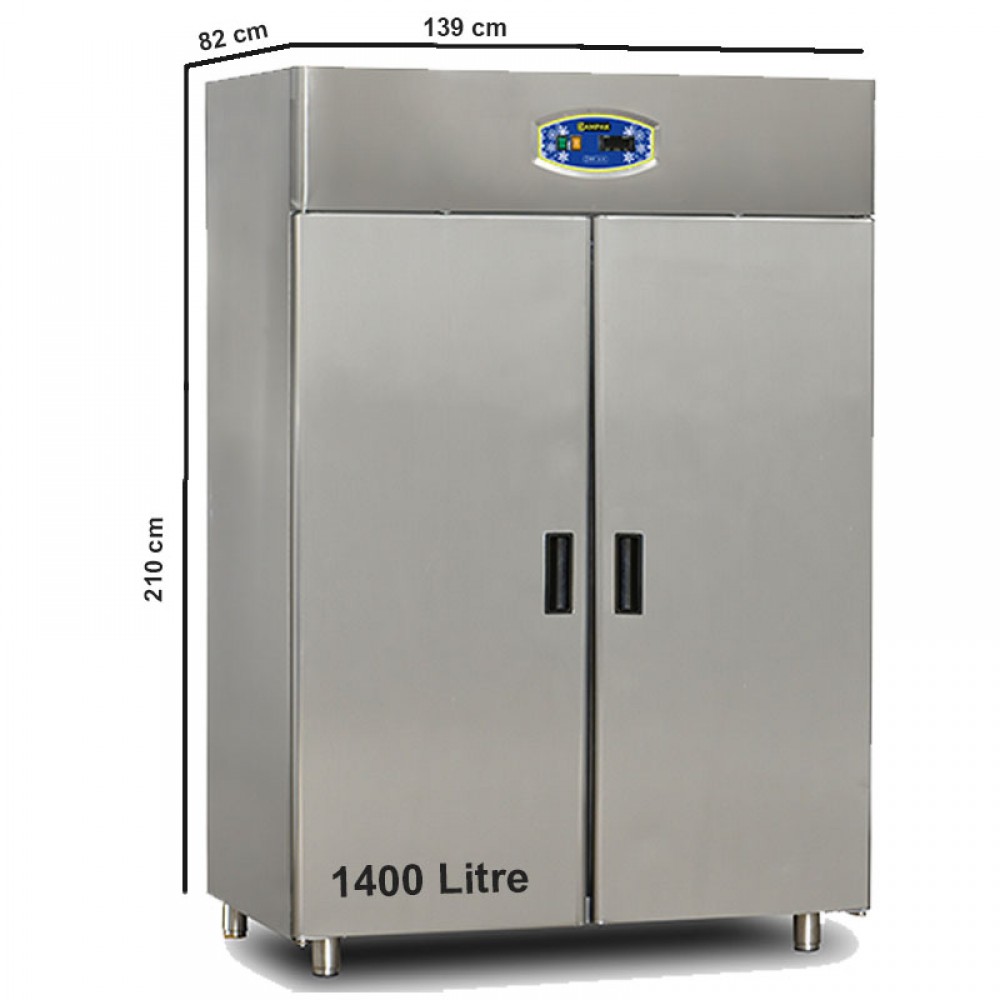 Commercial Fridge 1400 Litre Stainless Steel Double Door