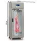 Commercial Static Fridge 602 Litre Stainless Steel Single Glass Door Catering Refrigerator Upright Cabinet
