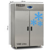Commercial Freezer 1400 Litre Stainless Steel Double Glass Door Catering Freezer Upright Cabinet