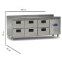 Commercial Fridge 135 Litre Stainless Steel 6 Drawers Catering Refrigerator undercounter Cabinet 70 cm Commercial Fridge 135 Litre Stainless Steel 6 Drawers Catering Refrigerator undercounter Cabinet 70 cm