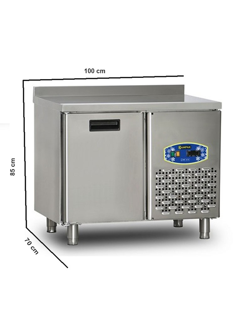 Commercial Fridge 135 Litre Stainless Steel Single Door Catering Refrigerator undercounter Cabinet