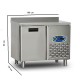 Commercial Fridge 135 Litre Stainless Steel Single Door Catering Refrigerator undercounter Cabinet