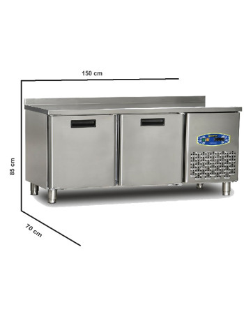 Gewerbekühlschrank 295 Liter Edelstahl Doppeltür Catering Kühlschrank Unterbauschrank Serie 700 Gewerbekühlschrank 295 Liter Edelstahl Doppeltür Catering Kühlschrank Unterbauschrank Serie 700