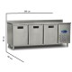 Réfrigérateur Commercial 362 Litres Acier Inoxydable 3 Portes Restauration Réfrigérateur sous-comptoir Armoire Série 600
