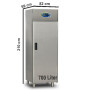 Refrigerarateur  commercial Refrigerarateur  de restauration à une porte en acier inoxydable de 700 litres Refrigerarateur  commercial Refrigerarateur  de restauration à une porte en acier inoxydable de 700 litres