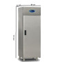Commercial Static Fridge 700 Litre Stainless Steel Single Door Catering Refrigerator Upright Cabinet