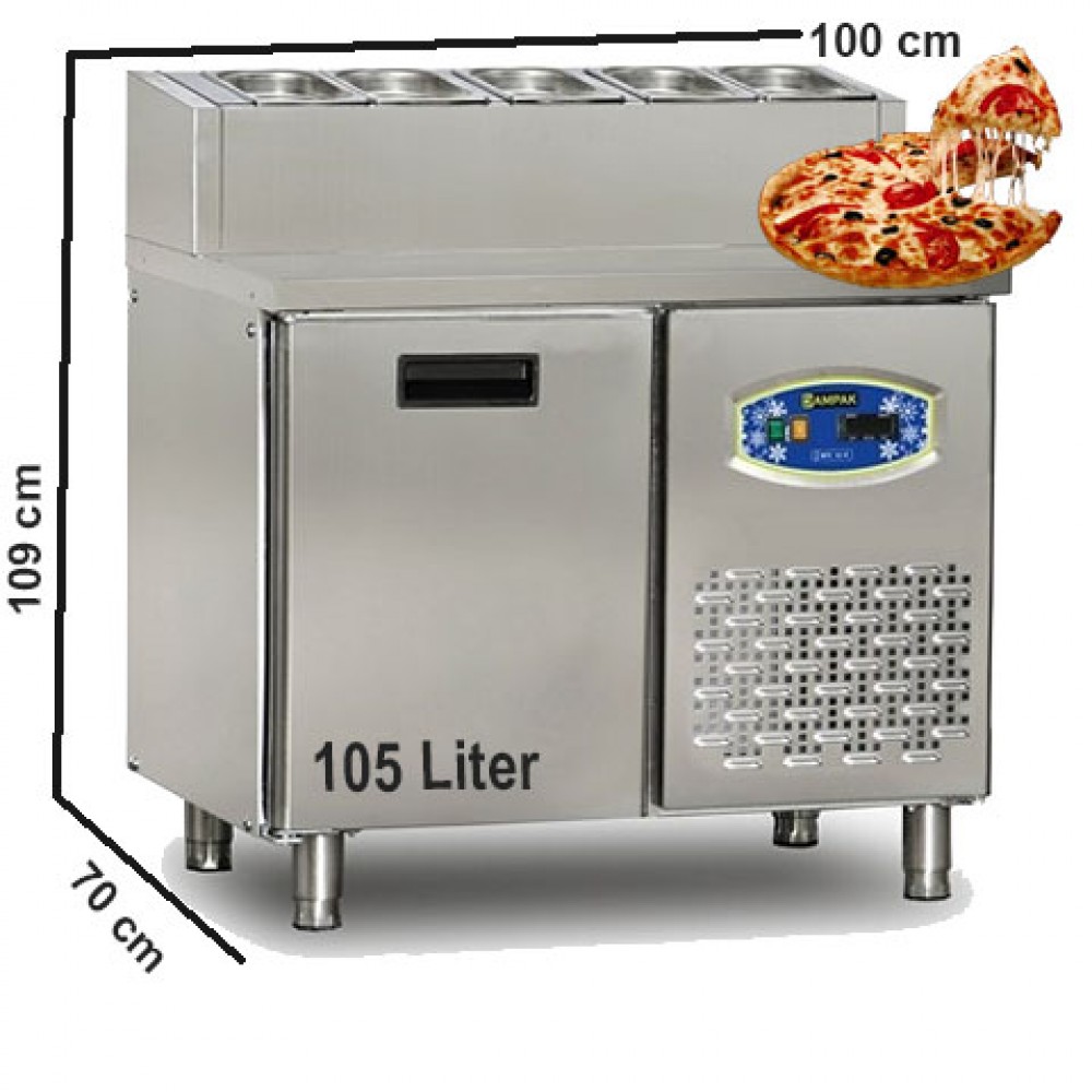 Pizza prep fridge 1 Door Pizza Prep Refrigerator Short H