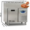 TURCO 196L Pizza Preparation Refrigerator – Stainless Steel Topping Fridge with GN 1/4 Compatibility TURCO 196L Pizza Preparation Refrigerator – Stainless Steel Topping Fridge with GN 1/4 Compatibility