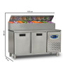 TURCO 190L Pizza Prep Counter Fridge with Drawer – Stainless Steel Topping Station for Professional Kitchens TURCO 190L Pizza Prep Counter Fridge with Drawer – Stainless Steel Topping Station for Professional Kitchens