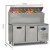 TURCO 290L Granite-Top Pizza Prep Fridge – GN 1/4 Compatible Refrigerated Topping Counter