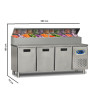 TURCO 450L Pizza Preparation Refrigerator – Extra-Wide, Drawer-Based Cold Counter for Professional Use TURCO 450L Pizza Preparation Refrigerator – Extra-Wide, Drawer-Based Cold Counter for Professional Use