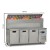 TURCO 450L Granite-Top Pizza Prep Counter – Professional Refrigerated Workstation (GN 1/4 Compatible)